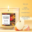 Yankee Candle Small Tumbler Scented Single Wick Jar Candle, Autumn Wreath, 4.3 Ounce (Pack of 4)