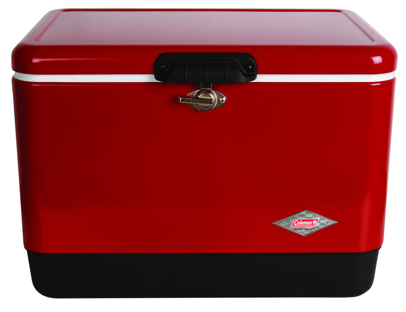 Coleman Vintage 54 Qt. Steel Belted Cooler, Red