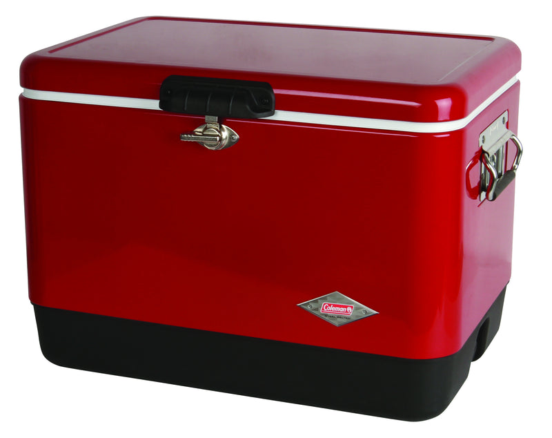 Coleman Vintage 54 Qt. Steel Belted Cooler, Red
