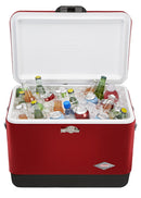 Coleman Vintage 54 Qt. Steel Belted Cooler, Red