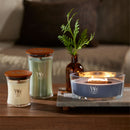 WoodWick Scented Ellipse Candle, Crackles as it Burns, Terra Haze, 16oz