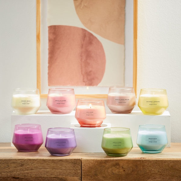 Yankee Candle Studio Candles with Essential Oils, Tides & Twilight Variety Pack, Pink Sands, Midsummer's Night, and Ocean's Air, 10 Ounce (Pack of 3)