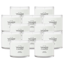 Yankee Candle Signature Votive Mini Candle Jar, Clean Cotton, Natural Soy Wax Blend Candle with Natural Fiber Wick, 1.3 OZ Glass Jar (Pack of 12)