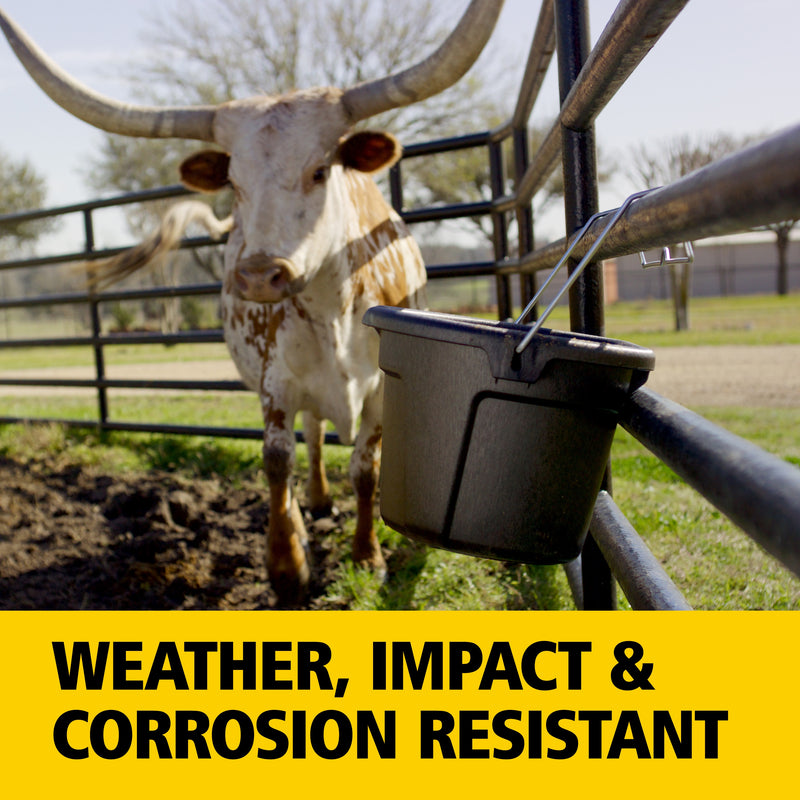 BRUTE 3-in-1 Flat Back Bucket, 5 Gallon, Pack of 3