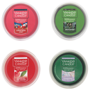 Yankee Candle Christmas Eve, Mistletoe, Cherries on Snow and Shimmering Christmas Tree Scenterpiece Easy MeltCup Variety Pack