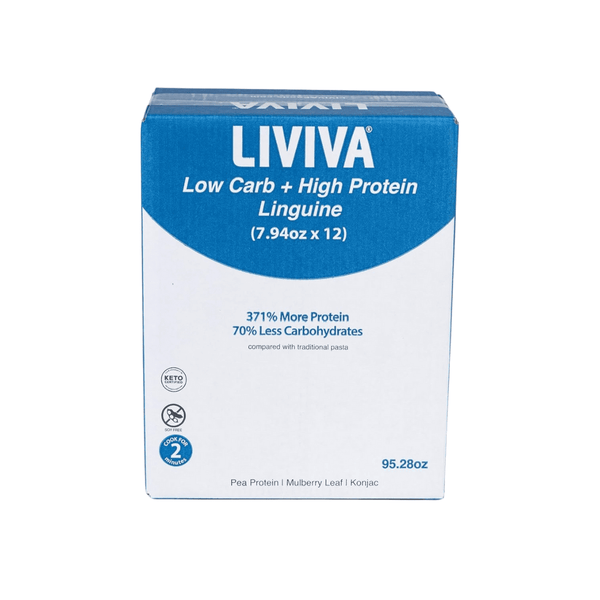 Liviva KETO Low Carb + High Protein Linguine Value Pack (12), 1 CT