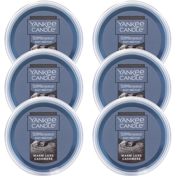 Yankee Candle Warm Luxe Cashmere Scenterpiece Easy MeltCup (Pack of 6)