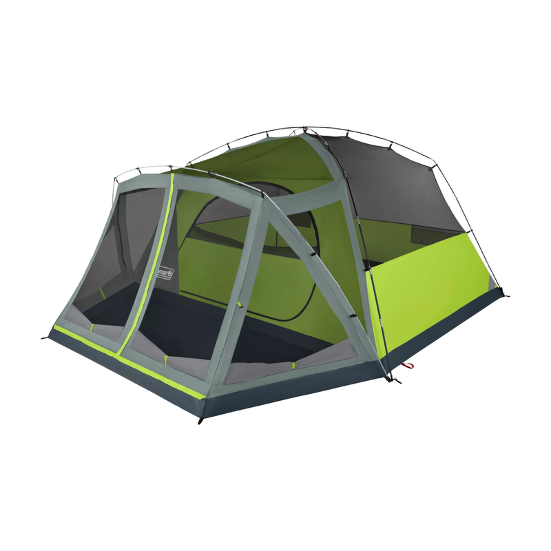 Coleman Skydome 8-Person Camping Tent With Screen Room, Rock Grey