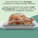 FoodSaver Expandable Vacuum Seal Rolls, 11" x 16', 2-Count, Pack of 2