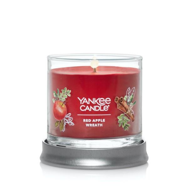 Yankee Candle Small Tumbler Scented Single Wick Jar Candle, Red Apple Wreath, Over 20 Hours of Burn Time, 4.3 Ounce (Pack of 2)