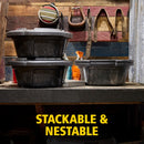 BRUTE Animal Pan Feeder, 6 Gallon, Pack of 2