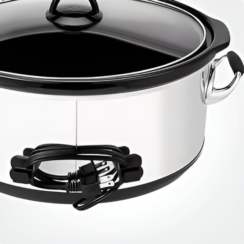 Crock-Pot 7-Quart MyTime Cook & Carry Programmable Slow Cooker, Stainless Steel, 1 CT