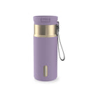Contigo SnapSeal Vacuum-Insulated Stainless Steel Travel Mug, Purple Carrot Champagne, 16 Ounce (2 Pack)