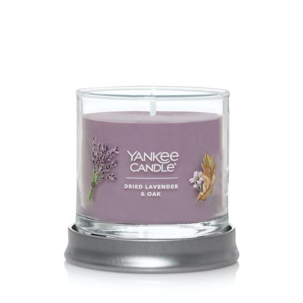Yankee Candle Small Tumbler Scented Single Wick Jar Candle, Dried Lavender & Oak, Over 20 Hours of Burn Time, 4.3 Ounce (Pack of 4)
