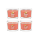 Yankee Candle Signature Votive Mini Candle Jar, Cliffside Sunrise Scent, Natural Soy Wax Blend Candle with Natural Fiber Wick, 1.3 OZ Glass Jar (Pack of 4)