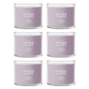 Yankee Candle Signature Votive Mini Candle Jar, Dried Lavender, Natural Soy Wax Blend Candle with Natural Fiber Wick, 1.3 OZ Glass Jar (Pack of 6)