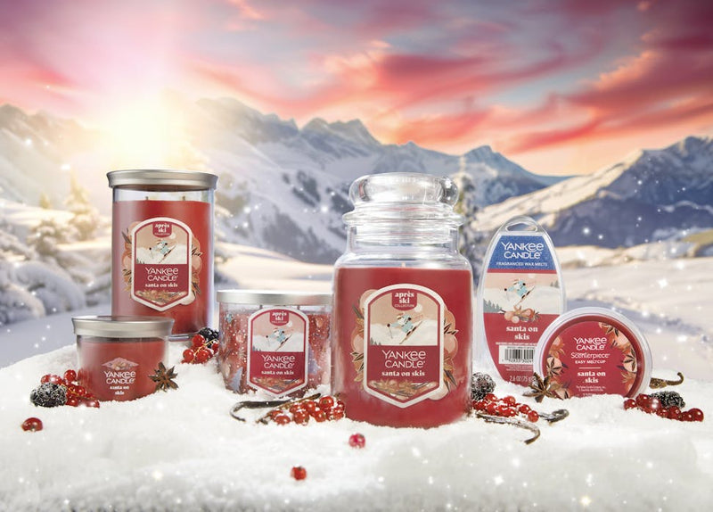 Yankee Candle Santa on Skis Scenterpiece Easy MeltCup (Pack of 4)