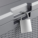 Rubbermaid Deck Box, Medium, 74 Gallon, Light Grey