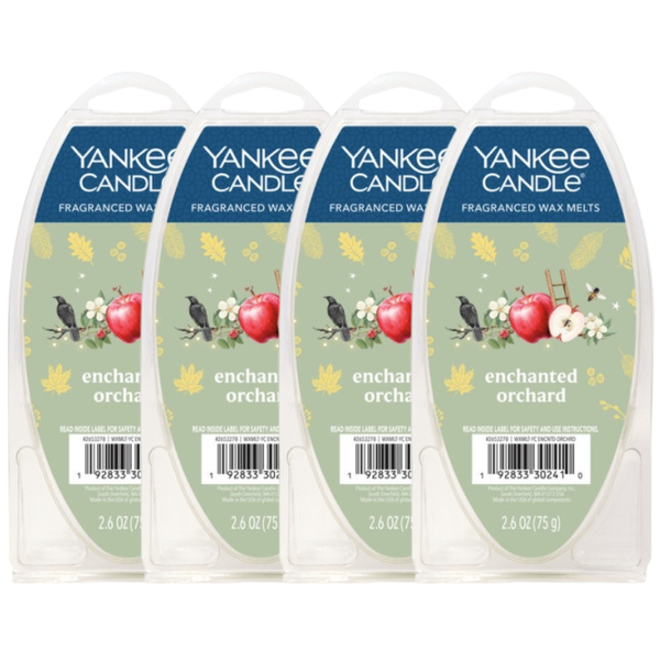 Yankee Candle Enchanted Orchard Fragranced Wax Melts, 6 Wax Spheres per Package, Pack of 4 (24 Cubes Total)