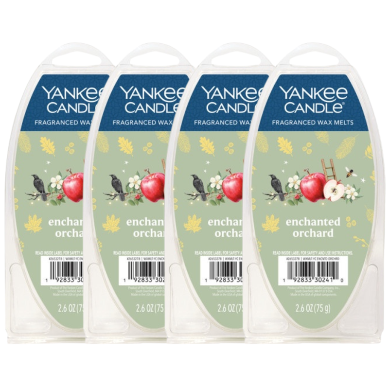Yankee Candle Enchanted Orchard Fragranced Wax Melts, 6 Wax Spheres per Package, Pack of 4 (24 Cubes Total)