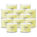 Yankee Candle Signature Votive Mini Candle Jar, Sicilian Lemon, Natural Soy Wax Blend Candle with Natural Fiber Wick, 1.3 OZ Glass Jar (Pack of 12)