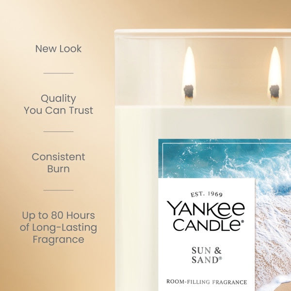 Yankee Candle Large Tumbler Scented Candle, Sun & Sand, 20 oz