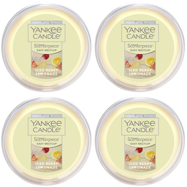 Yankee Candle Iced Berry Lemonade Scenterpiece Easy MeltCup (Pack of 4)