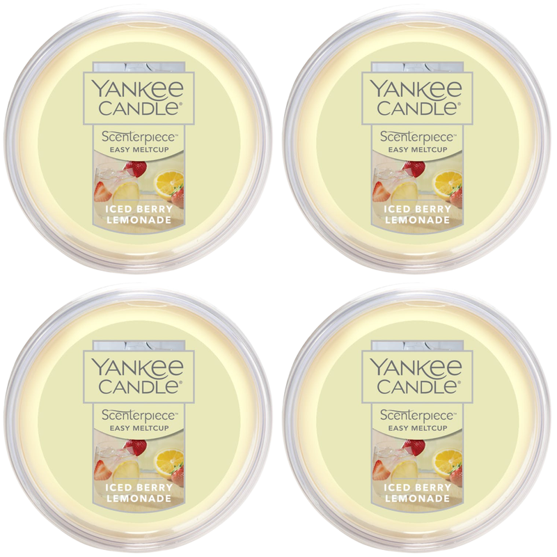 Yankee Candle Iced Berry Lemonade Scenterpiece Easy MeltCup (Pack of 4)