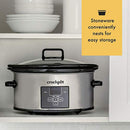 Crock-Pot Programmable Choose-a-Crock Slow Cooker, Stainless Steel, 1 CT