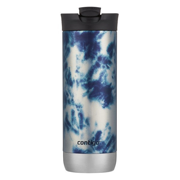 Contigo Huron 2.0 Insulated Stainless Steel Travel Mug with SNAPSEAL™ Lid, Blue Corn & Acid Wash, 20oz (Pack of 2)