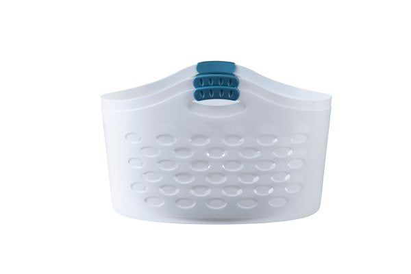 Rubbermaid 1.5 Bushel Capacity Durable Versatile Flex N Carry Portable Flexible Laundry Basket With Convenient Carrying Handles White Organization and Storage for Laundry/Garage/Home