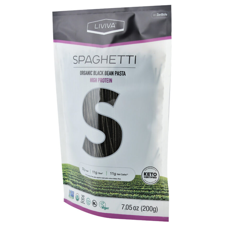 Liviva Organic Black Bean Pasta, Spaghetti, 7.05 OZ (Pack of 1)