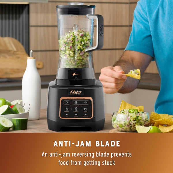 Oster Extreme Mix Blender, 1500 Watt High Speed Blender with 10-Point Blade, 8-Cup Kitchen Blender with Auto Programs