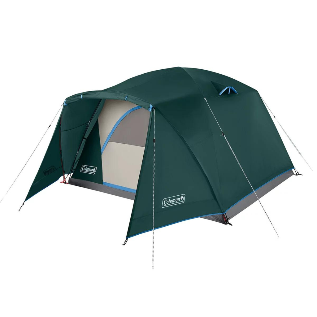 6 man camping tent Coleman Skydome 6-Person Camping Tent with Full-Fly Vestibule, Evergre