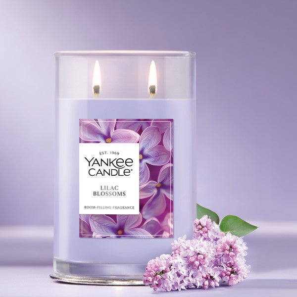Yankee Candle Large Tumbler Scented Candle, Lilac Blossoms, 20 oz