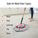 Rubbermaid Microfiber Twist Mop Kit with 2 Refills Kit Machine Washable Built-in Wringer Lightweight Safe for All Floor Types Deep Cleaning for Home/Bathroom/Garage/Office