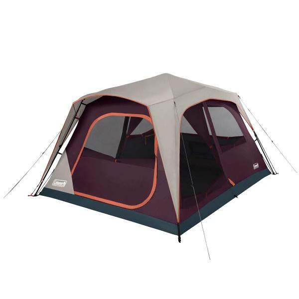 Coleman Camping Tent | Skylodge 8 Person Tent | Instant, Blackberry