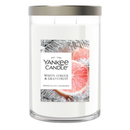 Yankee Candle Large Tumbler Scented Candle, White Spruce & Grapefruit, 20 oz