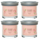 Yankee Candle Small Tumbler Scented Single Wick Jar Candle, Fresh Cut Roses, Over 20 Hours of Burn Time, 4.3 Ounce (Pack of 4)