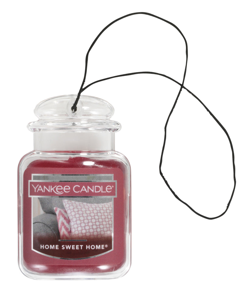 Yankee Candle Car Air Fresheners, Hanging Car Jar Ultimate, Neutralizes Odors Up To 30 Days, Home Sweet Home, 0.96 OZ (Pack of 6)