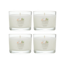 Yankee Candle Signature Votive Mini Candle Jar, Coconut Beach Scent, Natural Soy Wax Blend Candle with Natural Fiber Wick, 1.3 OZ Glass Jar (Pack of 4)
