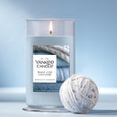 Yankee Candle Medium Pillar Scented Candle, Warm Luxe Cashmere, 14.25 oz (2-Pack)