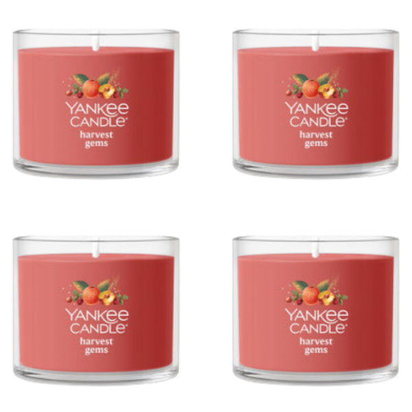 Yankee Candle Minis Votive Jar, Harvest Gems, 1.3 OZ (Pack of 4)