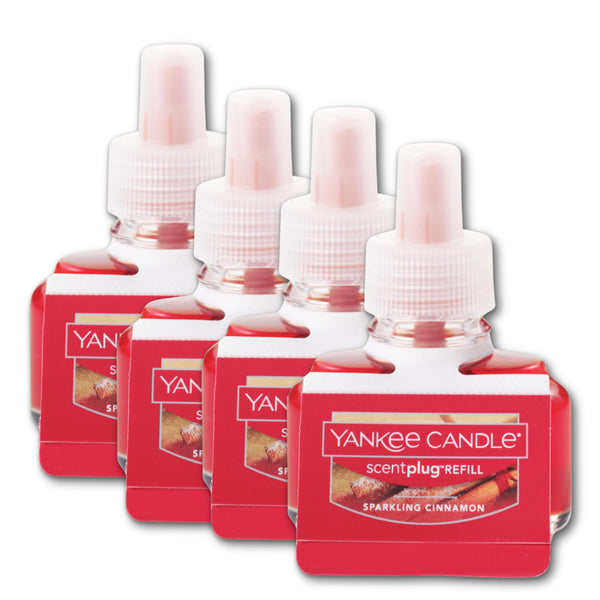 Yankee Candle Scent Plug Refill, Sparkling Cinnamon (Pack of 4)