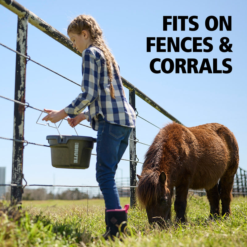 BRUTE 3-in-1 Flat Back Bucket, 2 Gallon