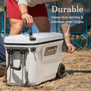Coleman Convoy Series 65 Qt. Cooler With Wheels, White