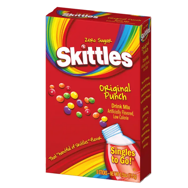 Skittles Singles To Go - 6 Sticks, 1 CT