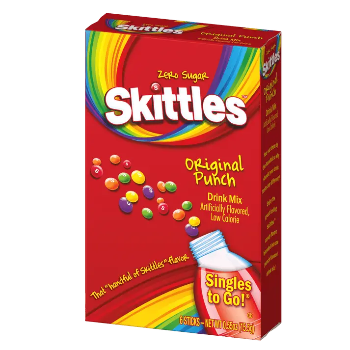 Skittles Singles To Go - 6 Sticks, 1 CT