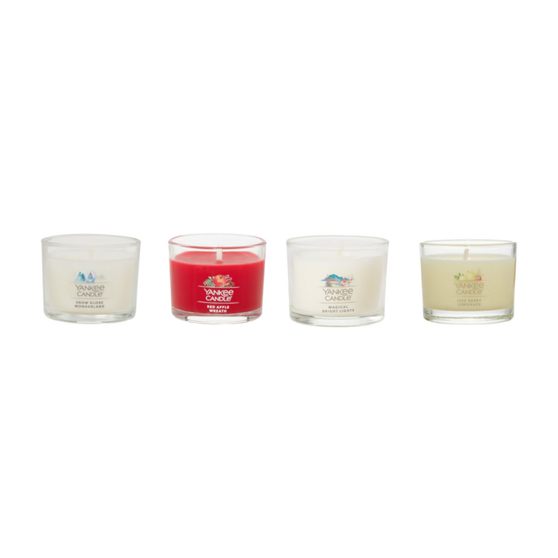 Yankee Candle Signature Votive Mini Candle Jar Christmas Celebration Bundle Pack, 12 Scent Variety, 1.3 OZ Each (Pack of 12)