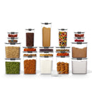 Rubbermaid Brilliance Pantry Food Storage Containers, 8 Piece + 20 Piece Set (28 pieces total)